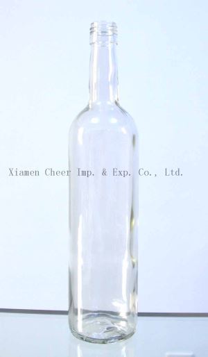 750ml sticla transparenta Bordeaux sticla şurub finisaj (PT750-1147A)